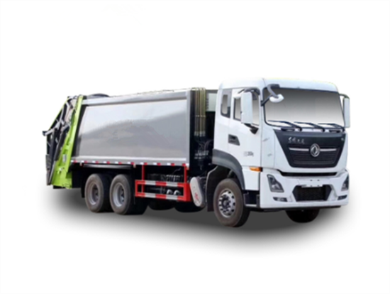 國(guó)六東風(fēng)天龍后雙橋壓縮式垃圾車