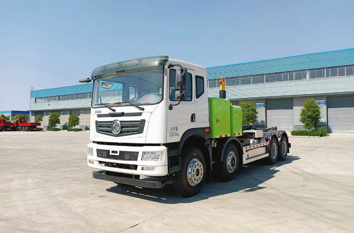 大型東風(fēng)華神純電動(dòng)勾臂垃圾車